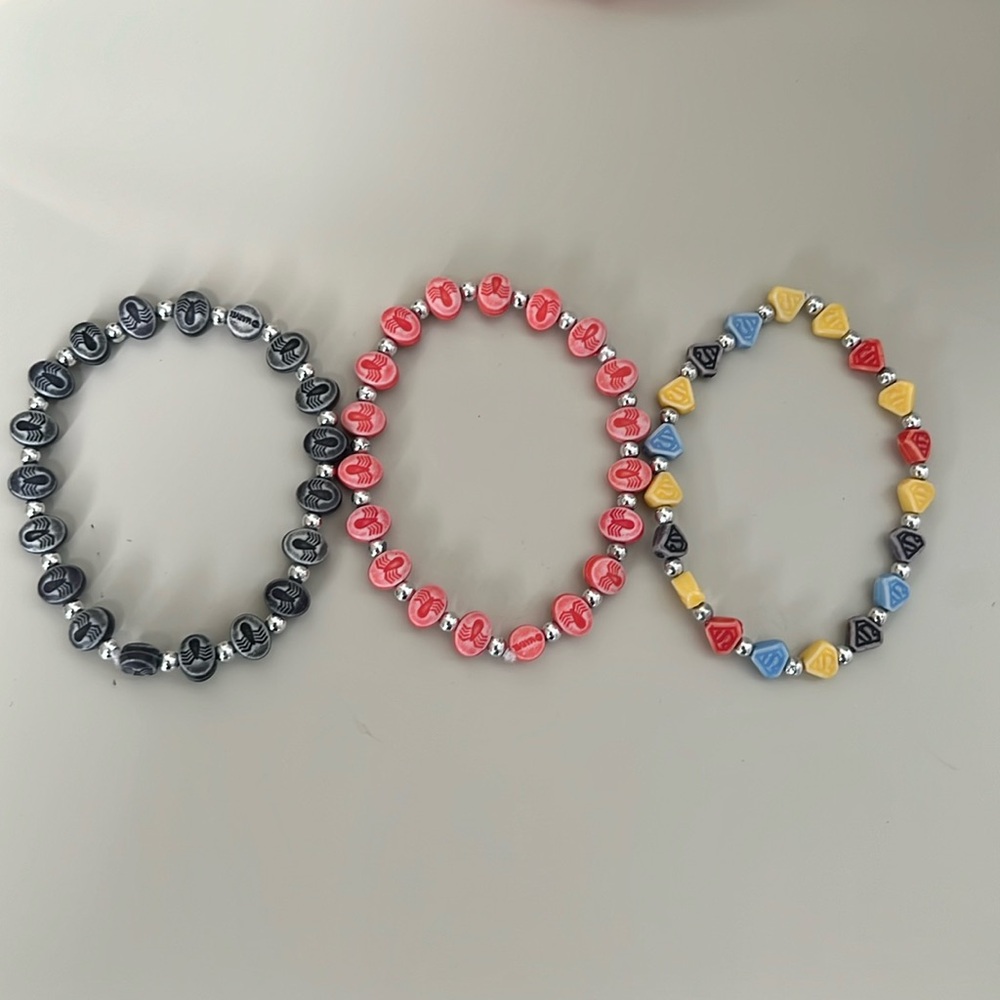 Superhero Bead Bracelets - Spider-Man and Superman